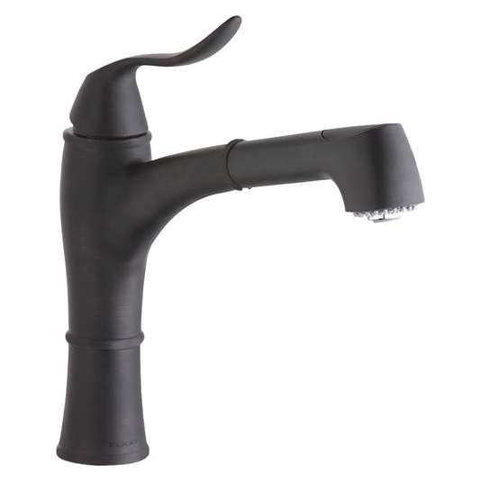 Explore Single Handle Pull-Out Spray Kitchen Faucet w/Hi & Mid-Rise Base Options Oil Rubbed Bronze