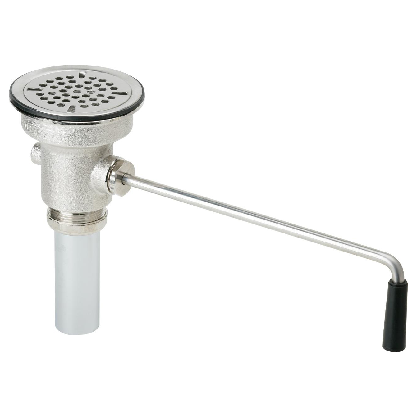 Drain Fitting Rotary Lever Operated w/1-1/2X4" Tailpiece