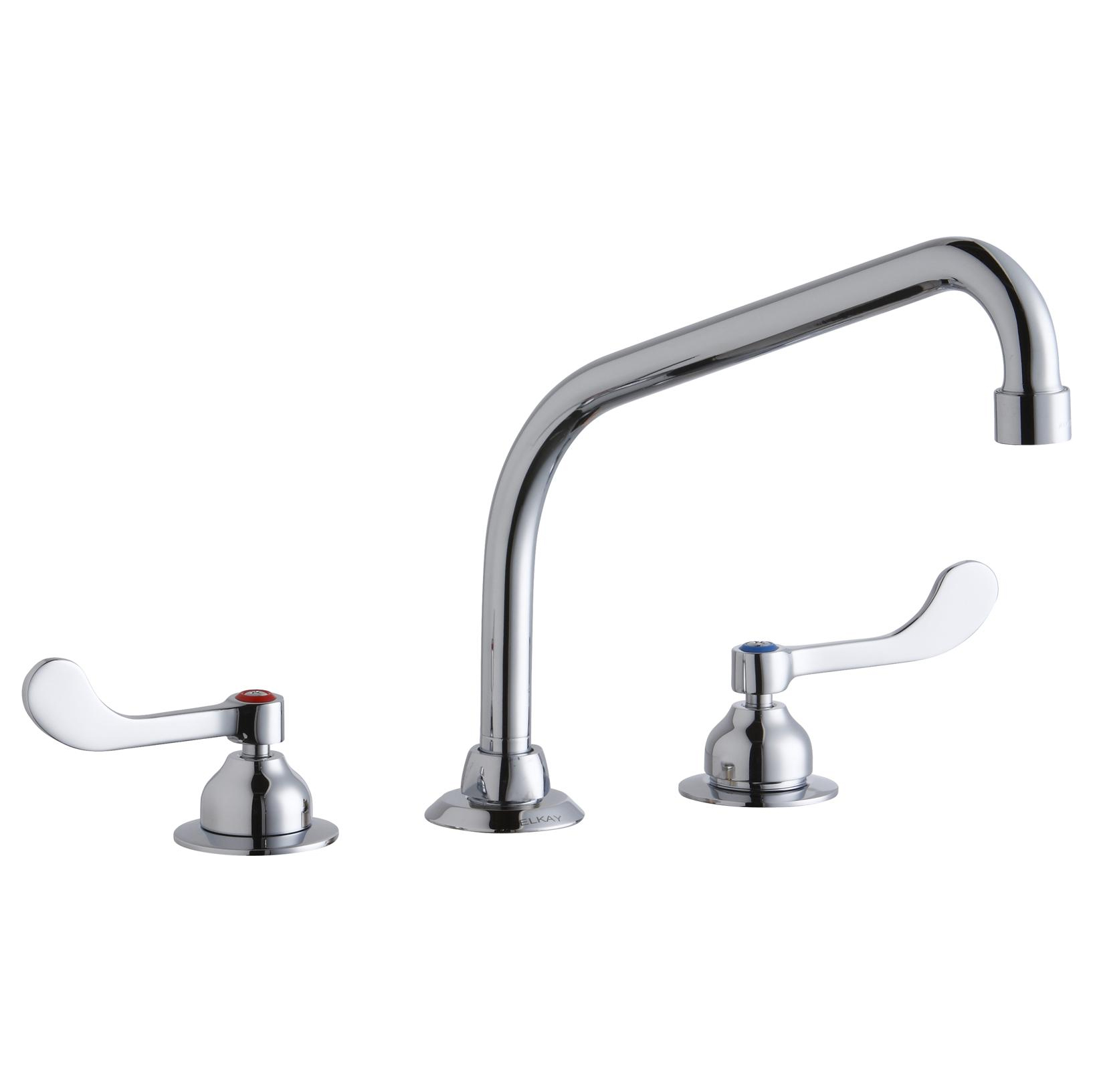 Commercial Kitchen Faucet w/8" Centers 1.5 gpm Concealed Deck in Chrome