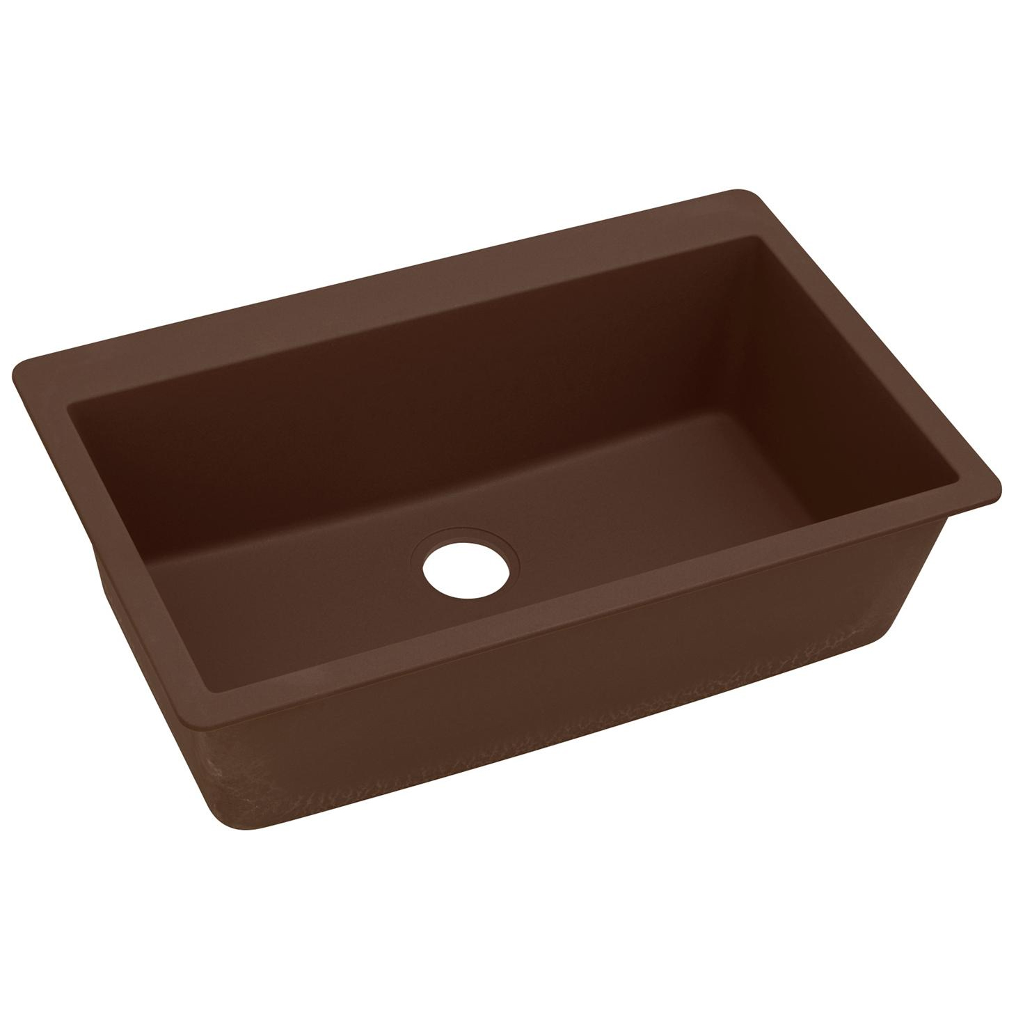 Quartz Classic 33x20-7/8x9-7/16" Single Bowl Sink in Mocha