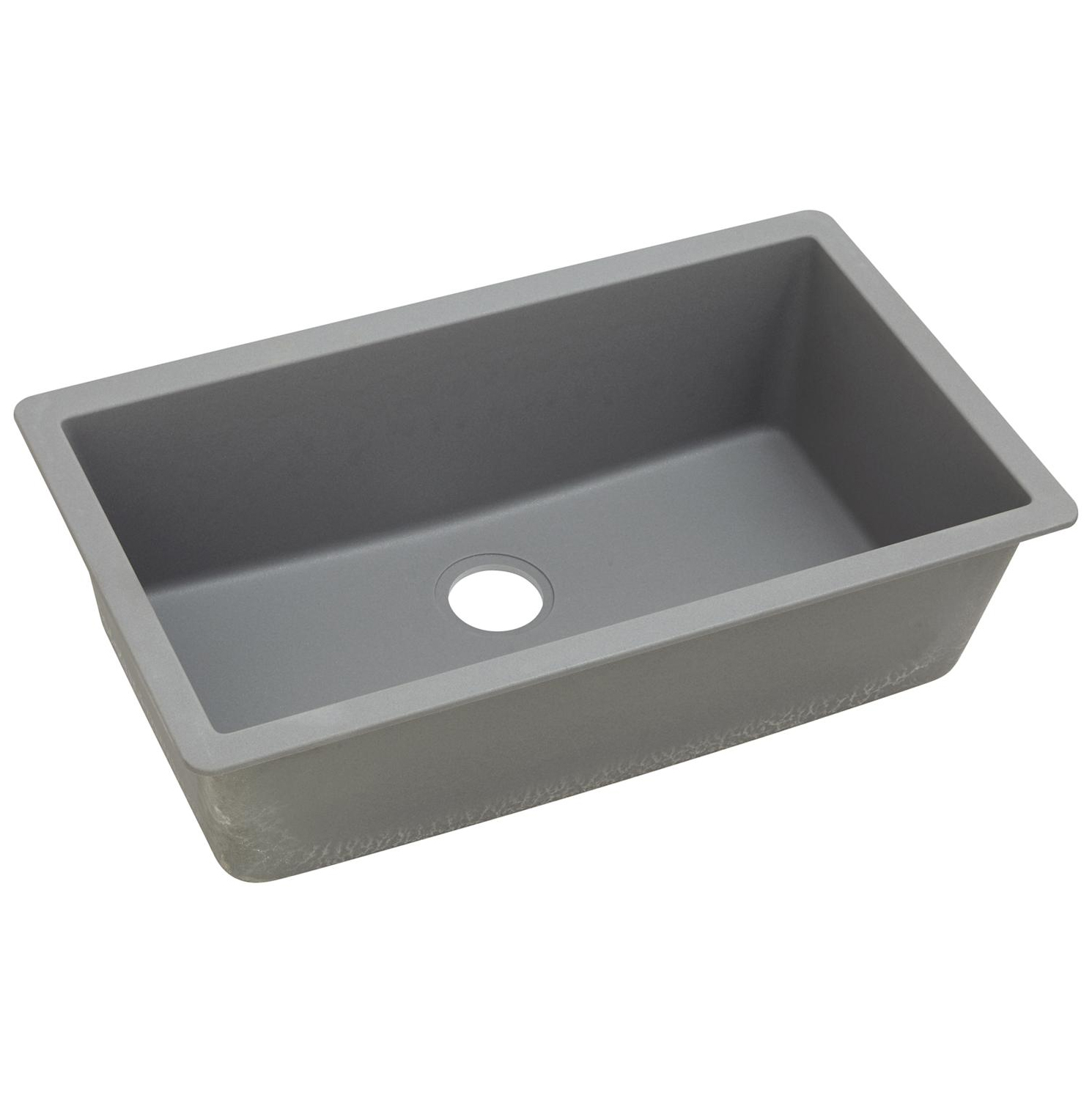 Quartz Classic 33x18-7/16x9-7/16" Single Bowl Sink Greystone