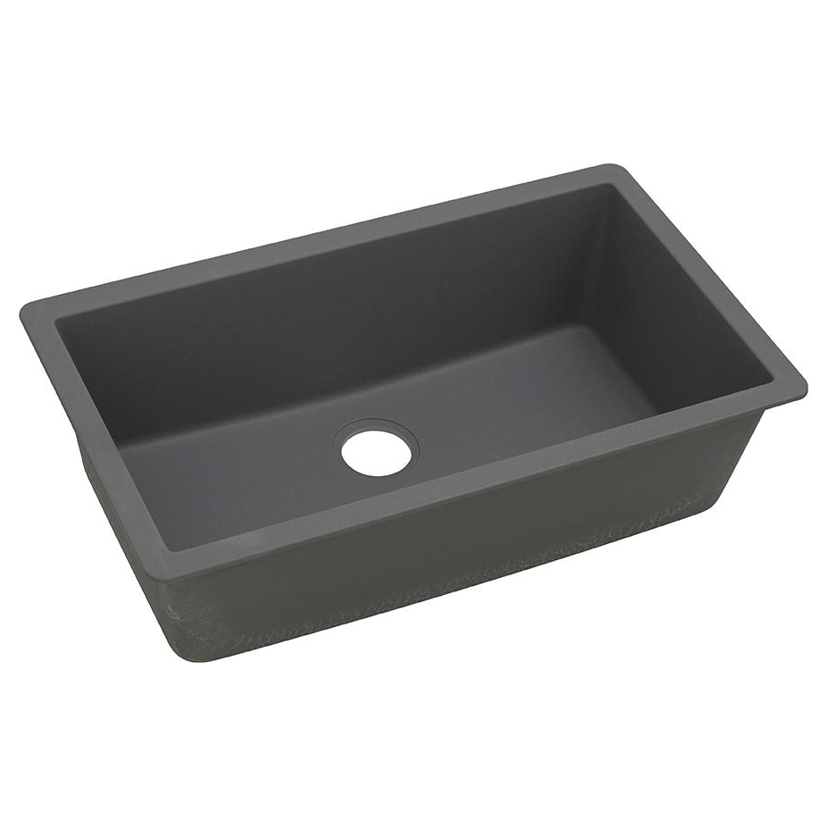 Quartz Classic 33x18-7/16x9-7/16" Single Bowl Sink in Gray