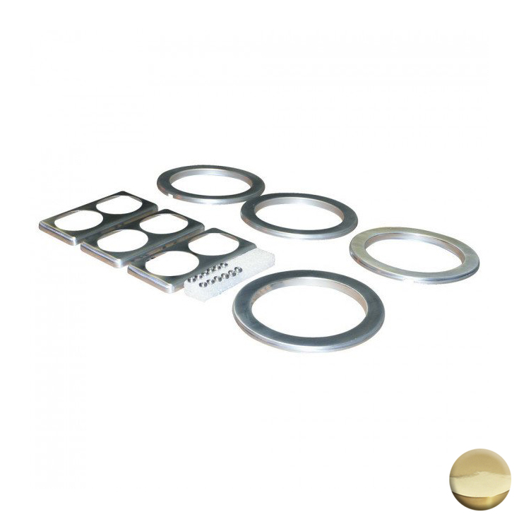 Jet Rings & Control Panel Overlays Trim Only Bright Brass