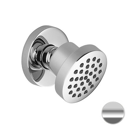 Lisse Surface Mount Body Spray Round In Polished Chrome