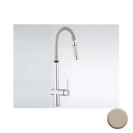Professional Single Handle Pull-Down Kitchen Faucet Satin Nickel
