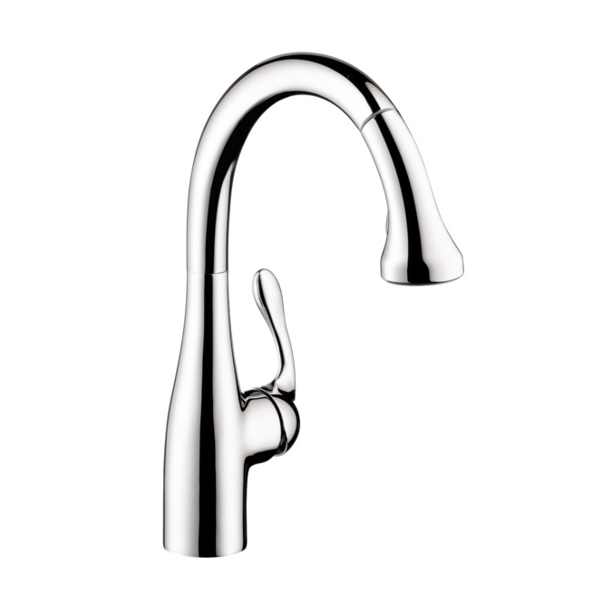 Allegro E Gourmet Single Hole Pull-Down Kitchen Fct in Chrome