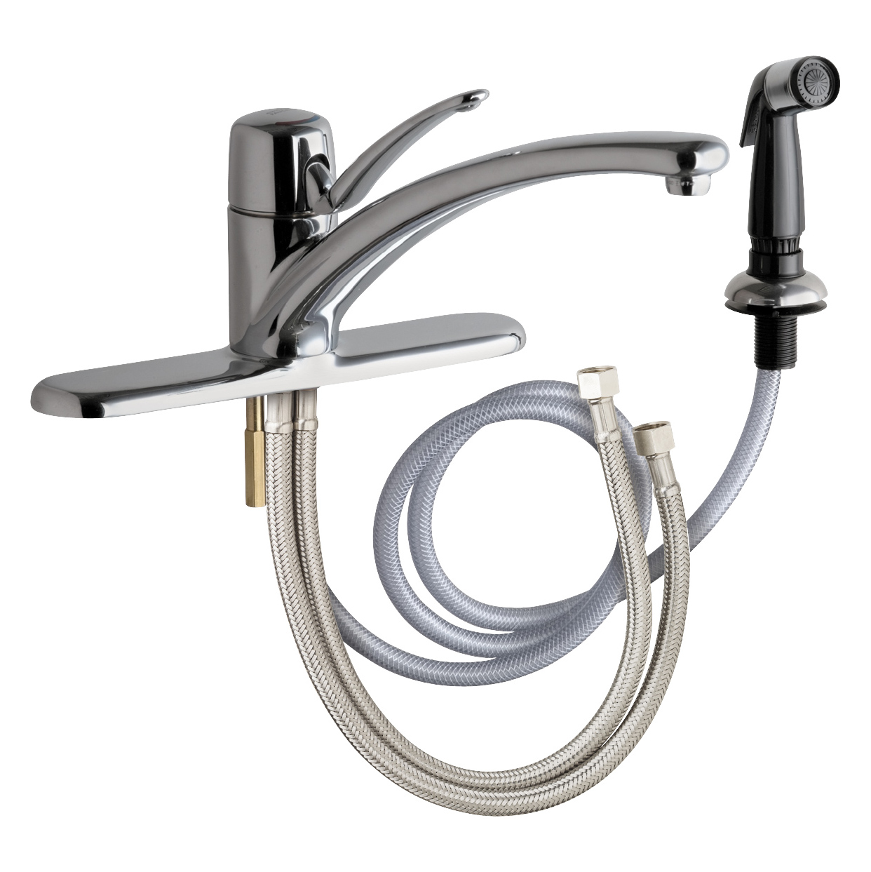 2301 Series Kitchen Faucet w/8" Centers & Side Spray 1.5 gpm in Chrome
