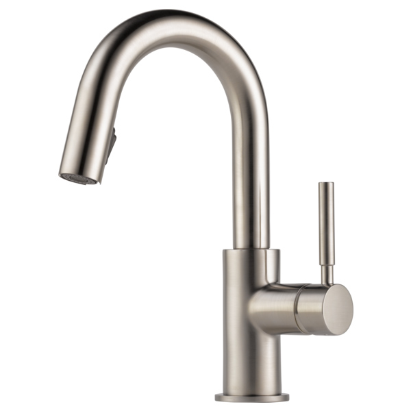 Brizo Solna Single Hole Pull-Down Prep Faucet in Stainless