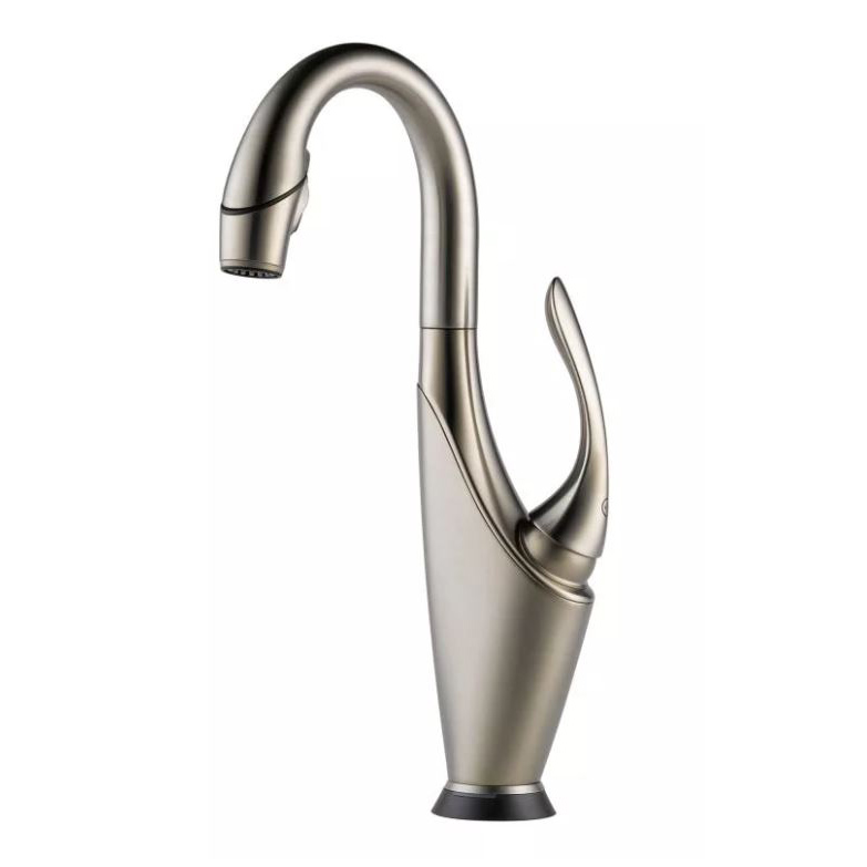 Brizo Vuelo SmartTouch Single Hole Prep Faucet in Stainless