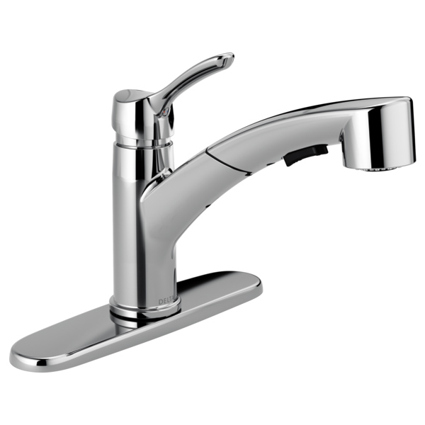 Collins Single Handle Pull-Out Kitchen Faucet Chrome