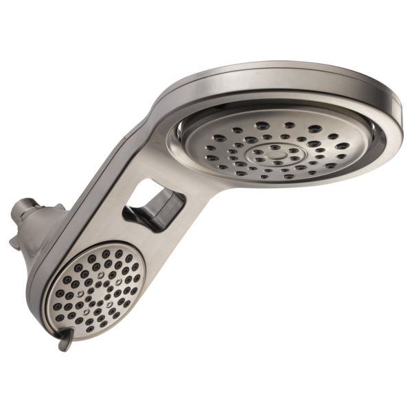 HydroRain 5-Function 2-in-1 Showerhead In Stainless
