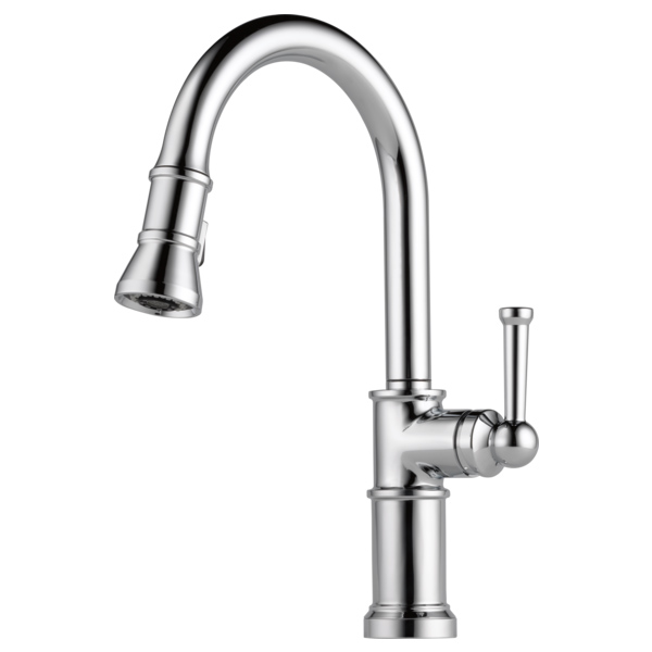 Brizo Artesso Single Hole Pull-Down Kitchen Fct in Chrome