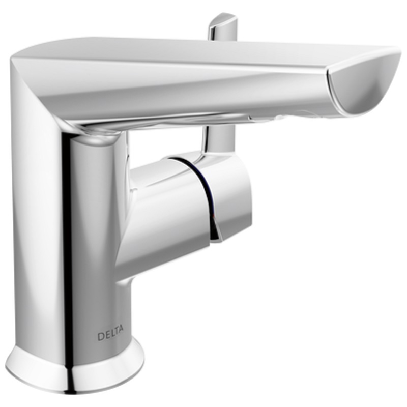 Galeon 1-Lever Handle Lav Faucet in Chrome w/Drain