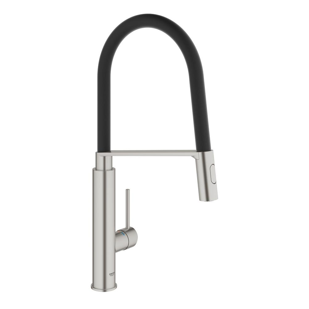 Concetto Single Handle Professional Kitchen Faucet Stainless Steel
