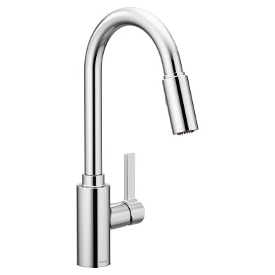 Genta 1 or 3 Hole Pull-Down Kitchen Spray Faucet in Chrome