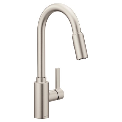 Genta 1 or 3 Hole Pull-Down Kitchen Spray Faucet in Spot Resist Stainless