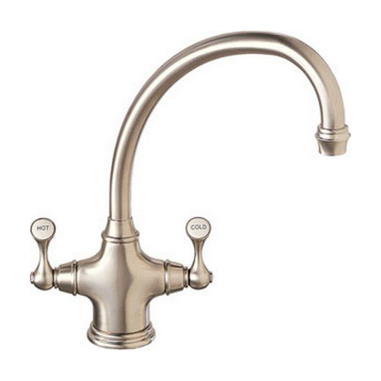 Biflow Traditional 2-Handle Faucet Chrome/NuBrass