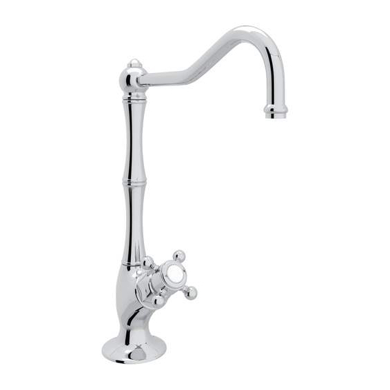 Column Spout Filter Faucet in Polished Chrome w/Mini Cross