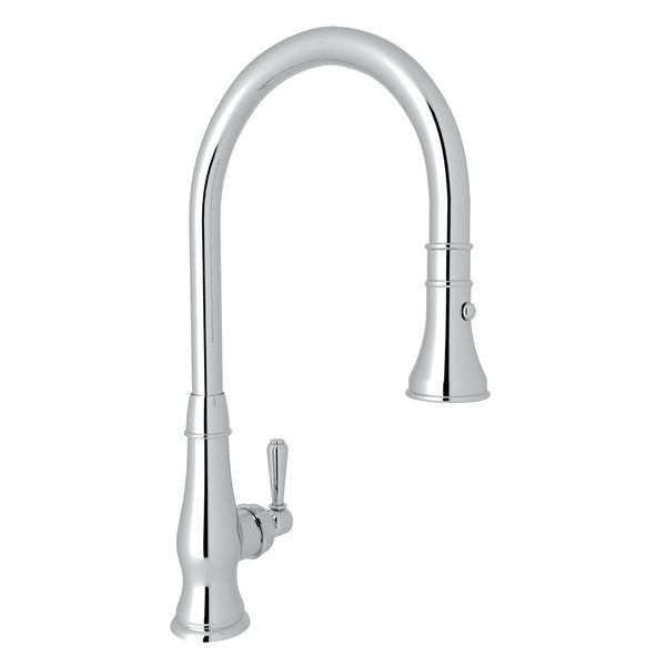 Patrizia Single Hole Pull-Down Kitchen Faucet in Polished Chrome