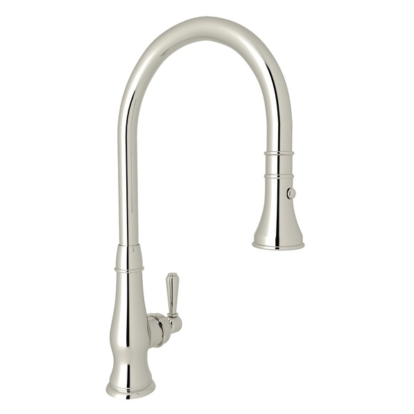 Patrizia Single Hole Pull-Down Kitchen Faucet in Polished Nickel