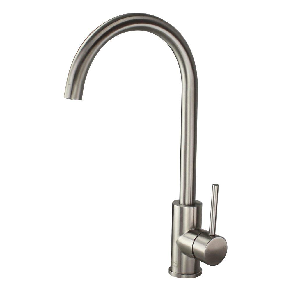Cameron Single Hole Kitchen Faucet in Luxe Stainless