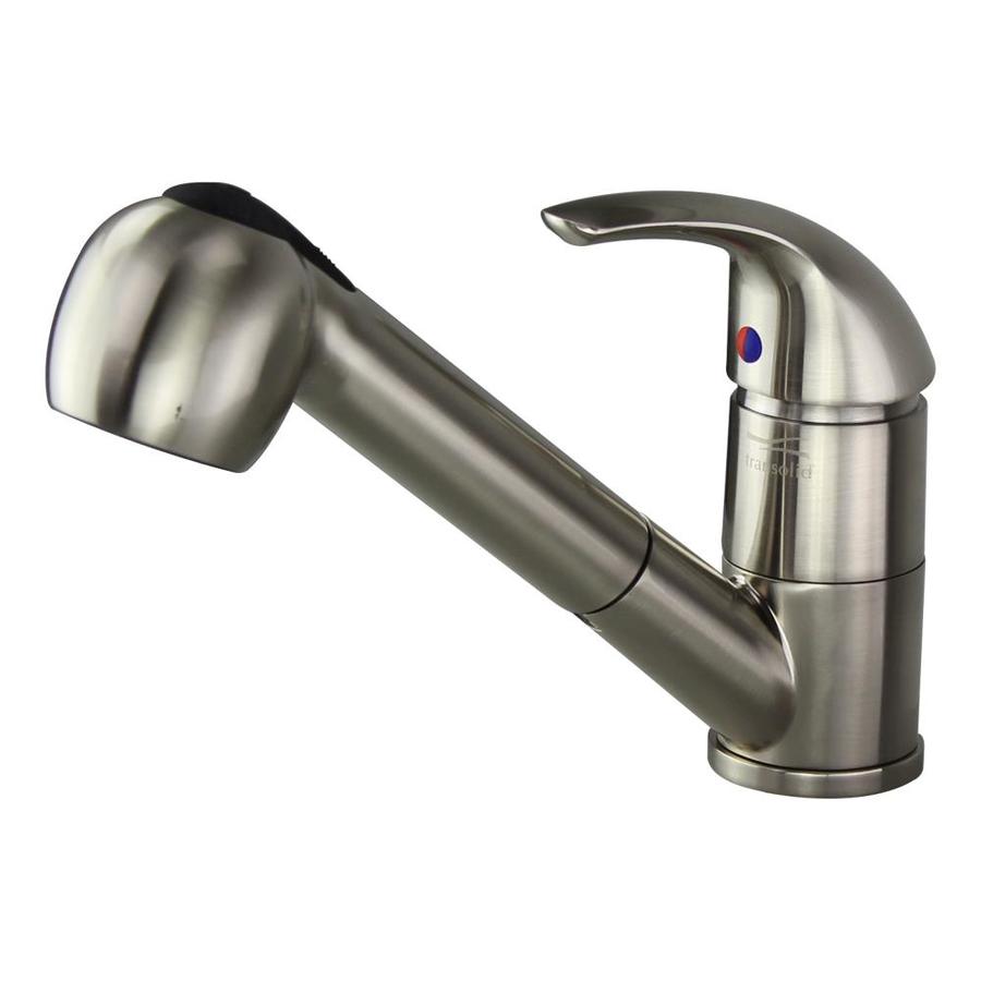 Beckett Single Hole Pull-Out Kitchen Faucet in Luxe Stainless