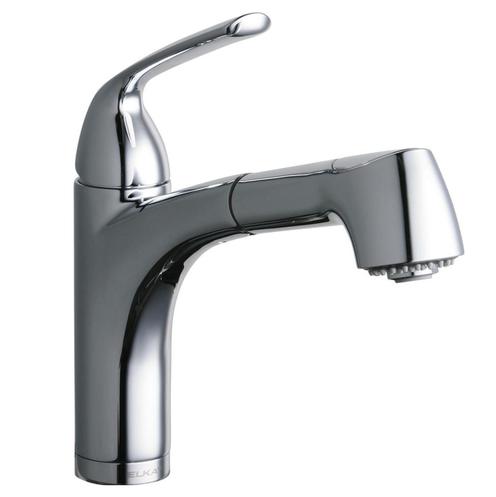 Gourmet Single Handle Pull-Out Spray Bar Faucet in Chrome