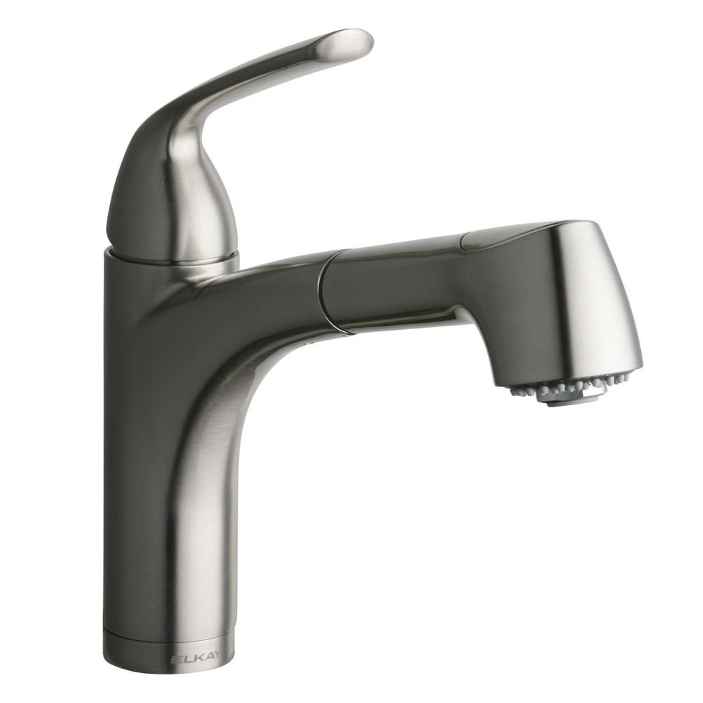 Gourmet Single Handle Pull-Out Spray Bar Faucet Brushed Nickel