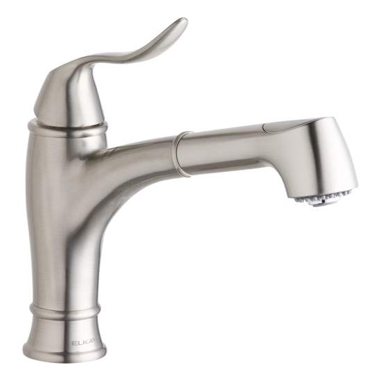 Explore Single Handle Pull-Out Spray Bar Faucet Brushed Nickel
