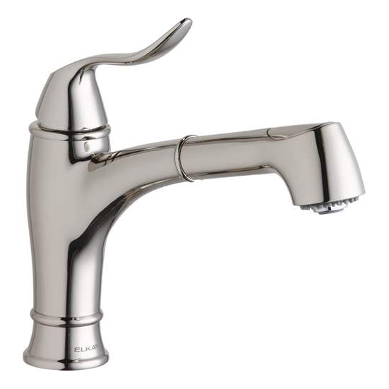 Explore Single Handle Pull-Out Spray Bar Faucet Polished Nickel