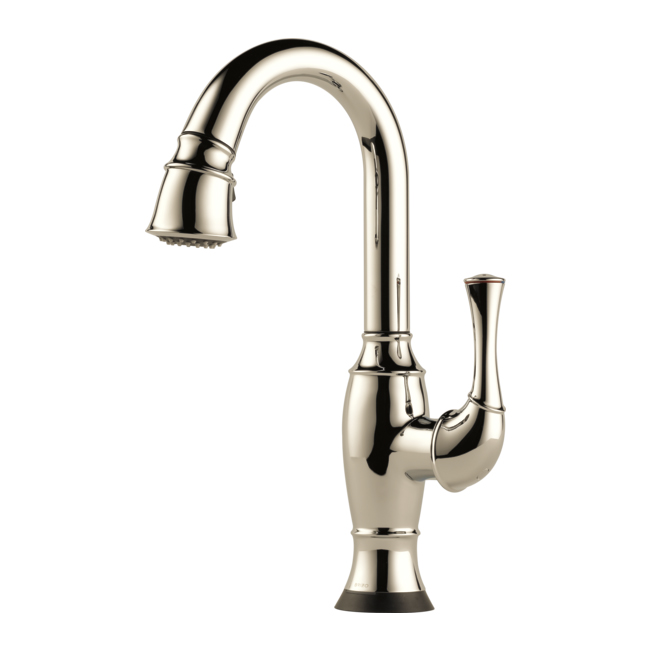 Brizo Talo SmartTouch Pull-Down Bar Faucet in Polished Nickel