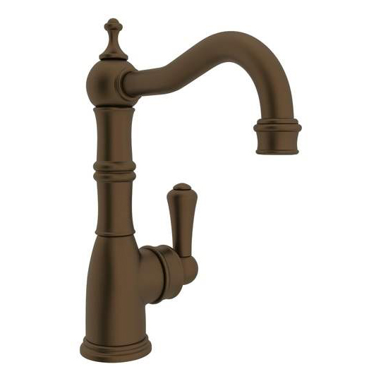 Perrin & Rowe Single Hole/Lever Bar Faucet in English Bronze