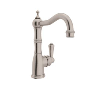 Perrin & Rowe Single Hole/Lever Bar Faucet in Satin Nickel