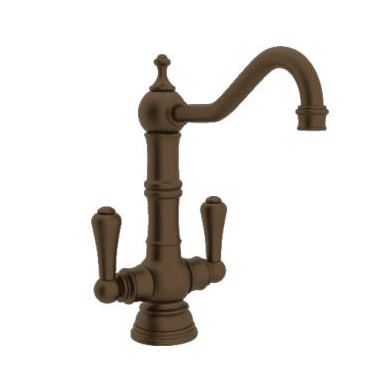 Perrin & Rowe Single Hole w/2 Levers Bar Faucet in English Bronze