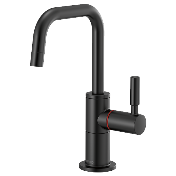 Brizo Odin Instant Hot Faucet w/Square Spout in Matte Black