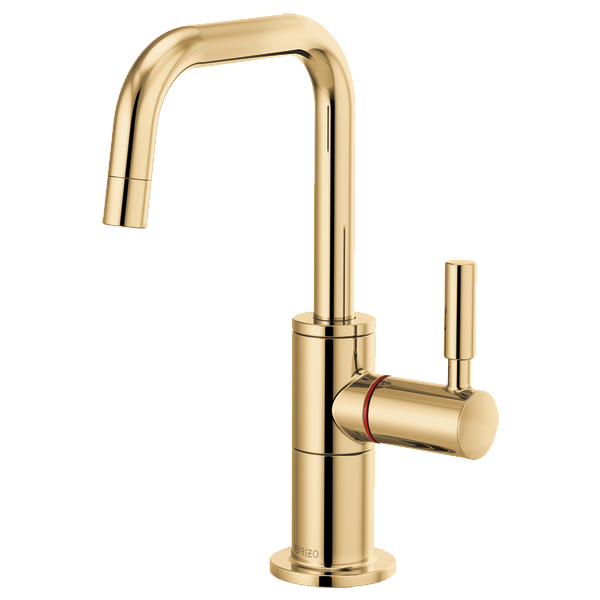 Brizo Odin Instant Hot Faucet w/Square Spout in Polished Gold