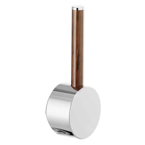 Brizo Odin Pull-Down Faucet Lever Handle in Chrome/Wood