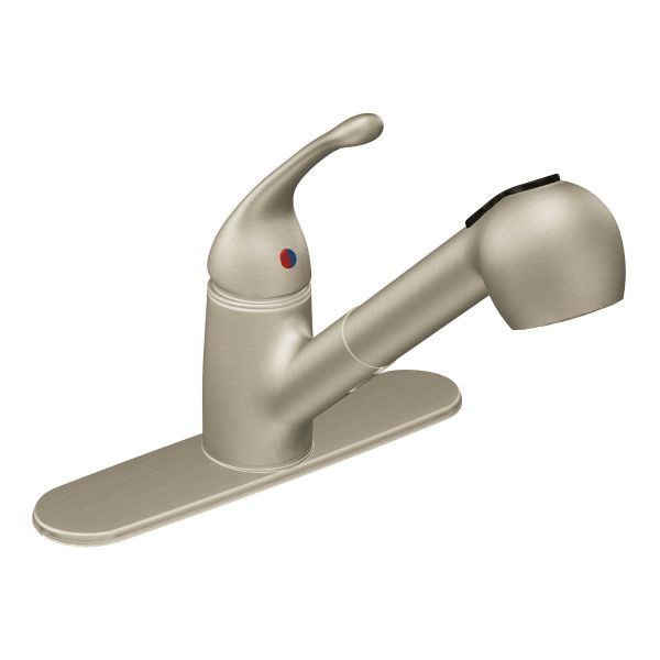 Capstone One Handle Pullout Kitchen Faucet in Stainless