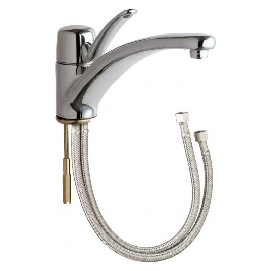 Commercial Kitchen Faucet Single Hole 2.2 gpm in Chrome
