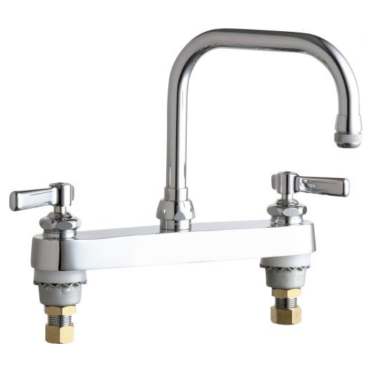 1100 Series Kitchen Faucet w/8" Centers Full Flow in Chrome
