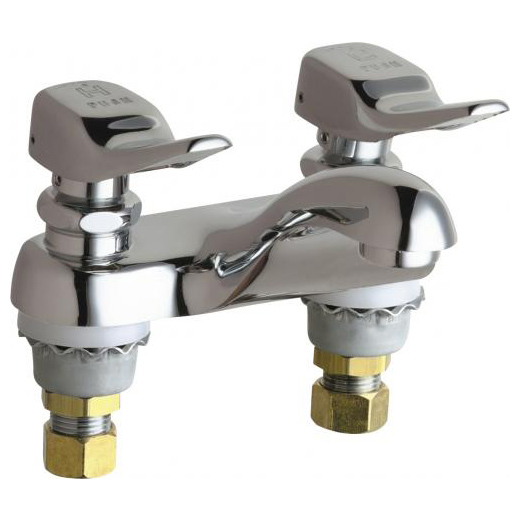Metered Manual Sink Faucet In Chrome