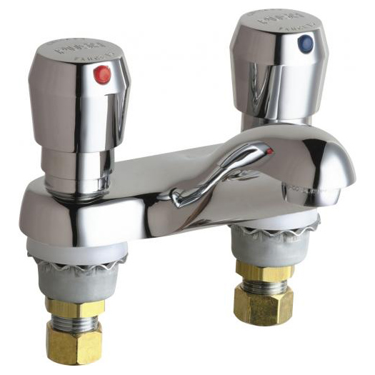 Hot And Cold Water Lavatory Faucet In Chrome