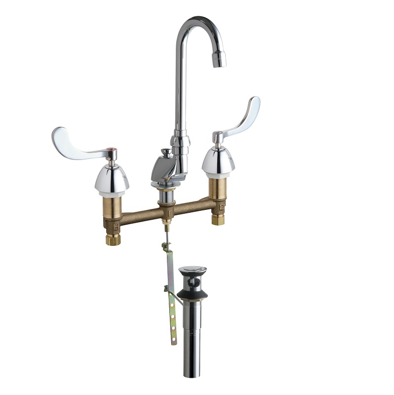 Deck-Mounted Sink Faucet In Chrome