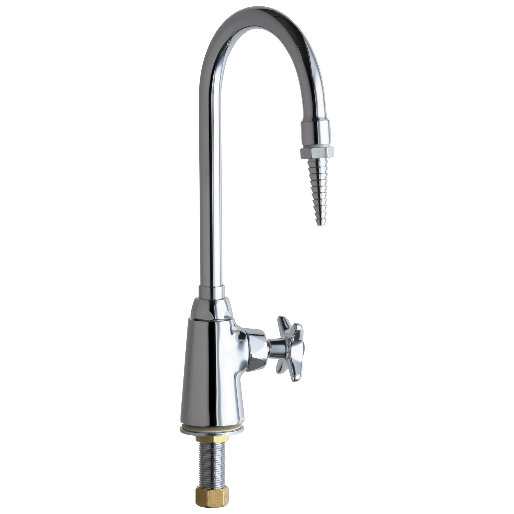Deck-Mounted Manual Lab Faucet In Polished Chrome