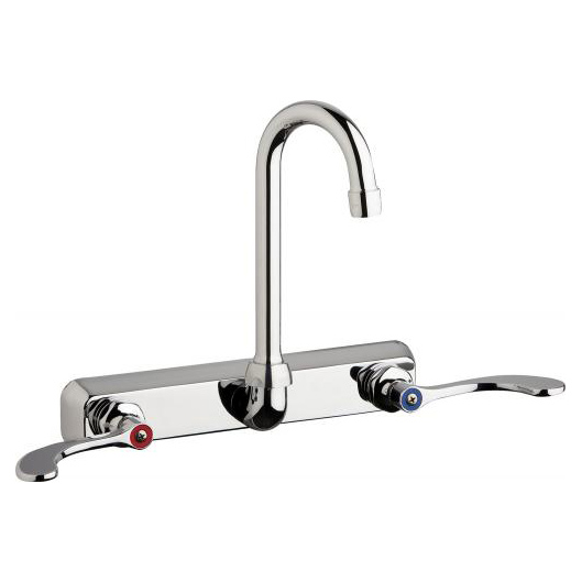 W8W Series Kitchen Faucet w/8" Centers 1.5 gpm Wall Mount in Chrome
