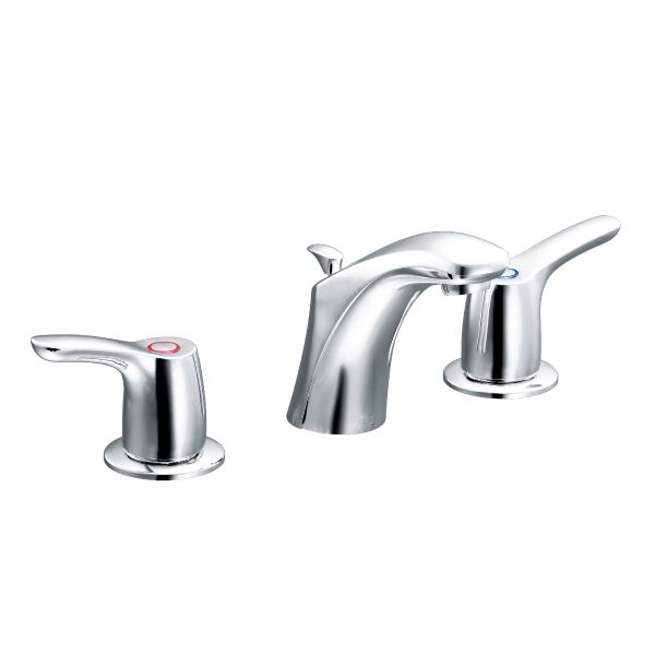 Baystone Widespread Lavatory Faucet in Polished Chrome
