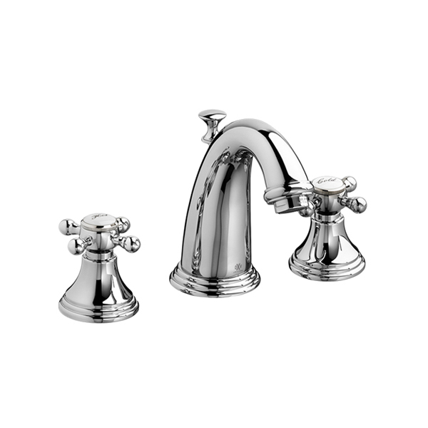 Ashbee Widespread Lavatory Faucet in Chrome w/Cross Handles