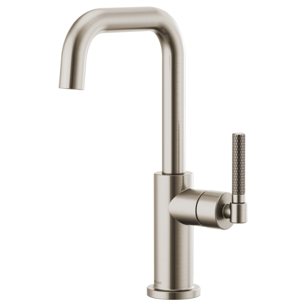 Brizo Litze Bar Fct w/Sq Spout & Knurled Handle in Stainless