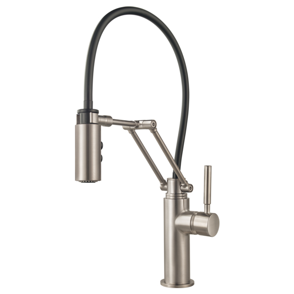 Brizo Solna Articulating Kitchen Faucet in Stainless