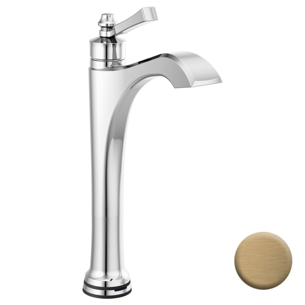 Dorval Touch Vessel Lav Faucet in Champagne Bronze